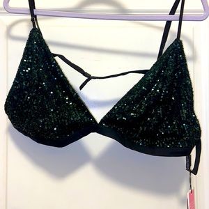 Sequin bra !!